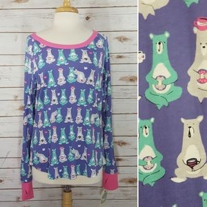 Nite Nite Munki Munki | Coffee Bears Pajama Top